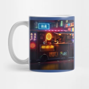 Cyberpunk Tokyo Ramen Food Truck Mug